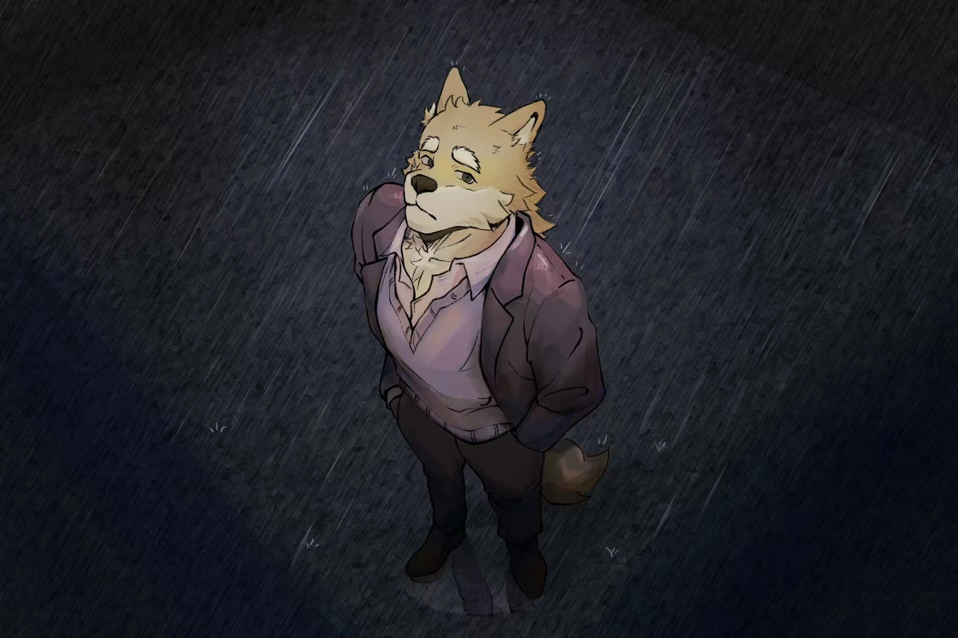 CG preview rainy city